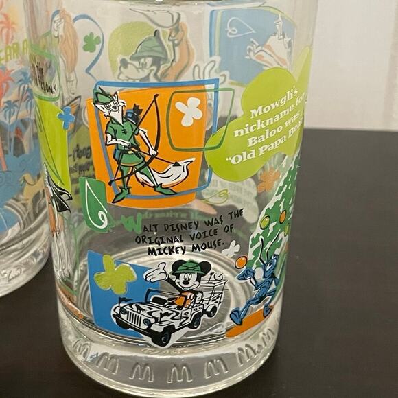 McDonald’s COLLECTOR GLASSES VINTAGE 2007 2000 set of 3 Disney COLLECTIBLE - Picture 6 of 12
